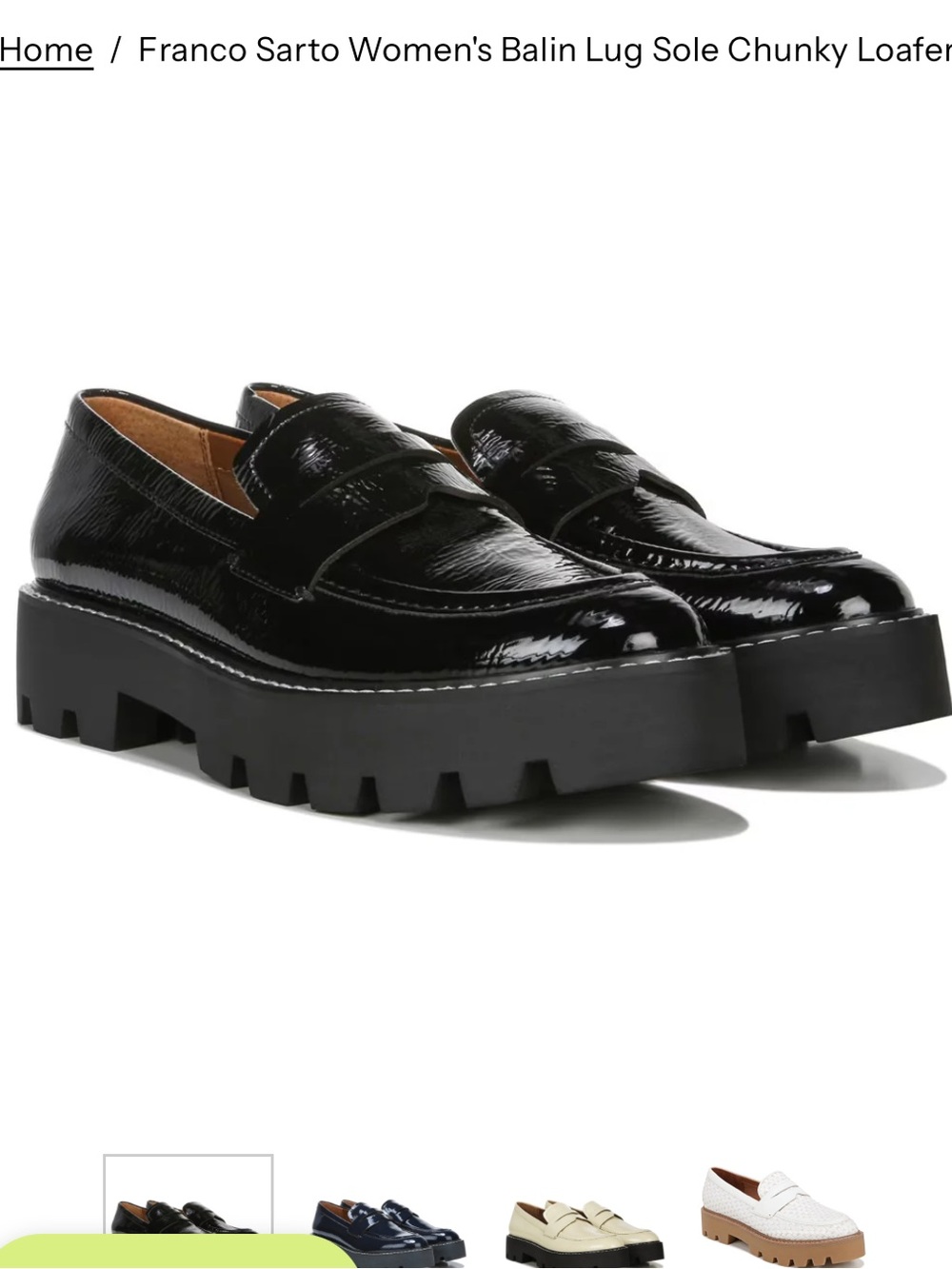 Franco Sarto chunky loafers